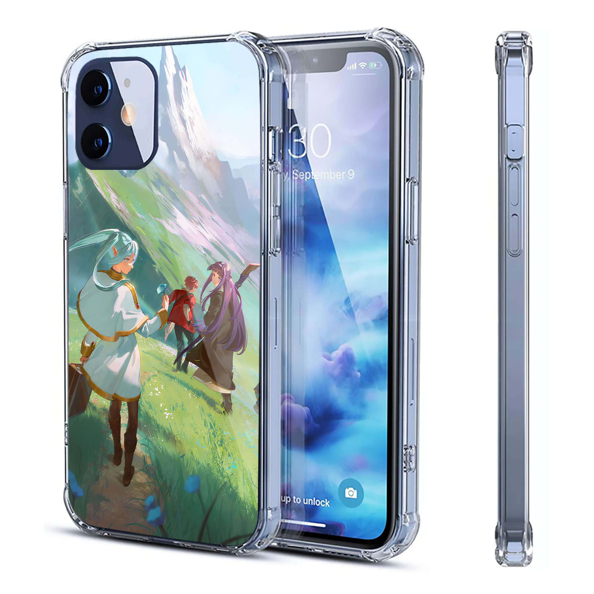 （画像用） 葬送のフリーレン Frieren 【iPhone 12シリーズ対応】透明スマホケース（クリアソフトケース）